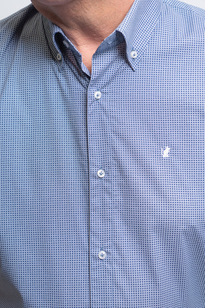 Camicia Blu a cerchi Raton