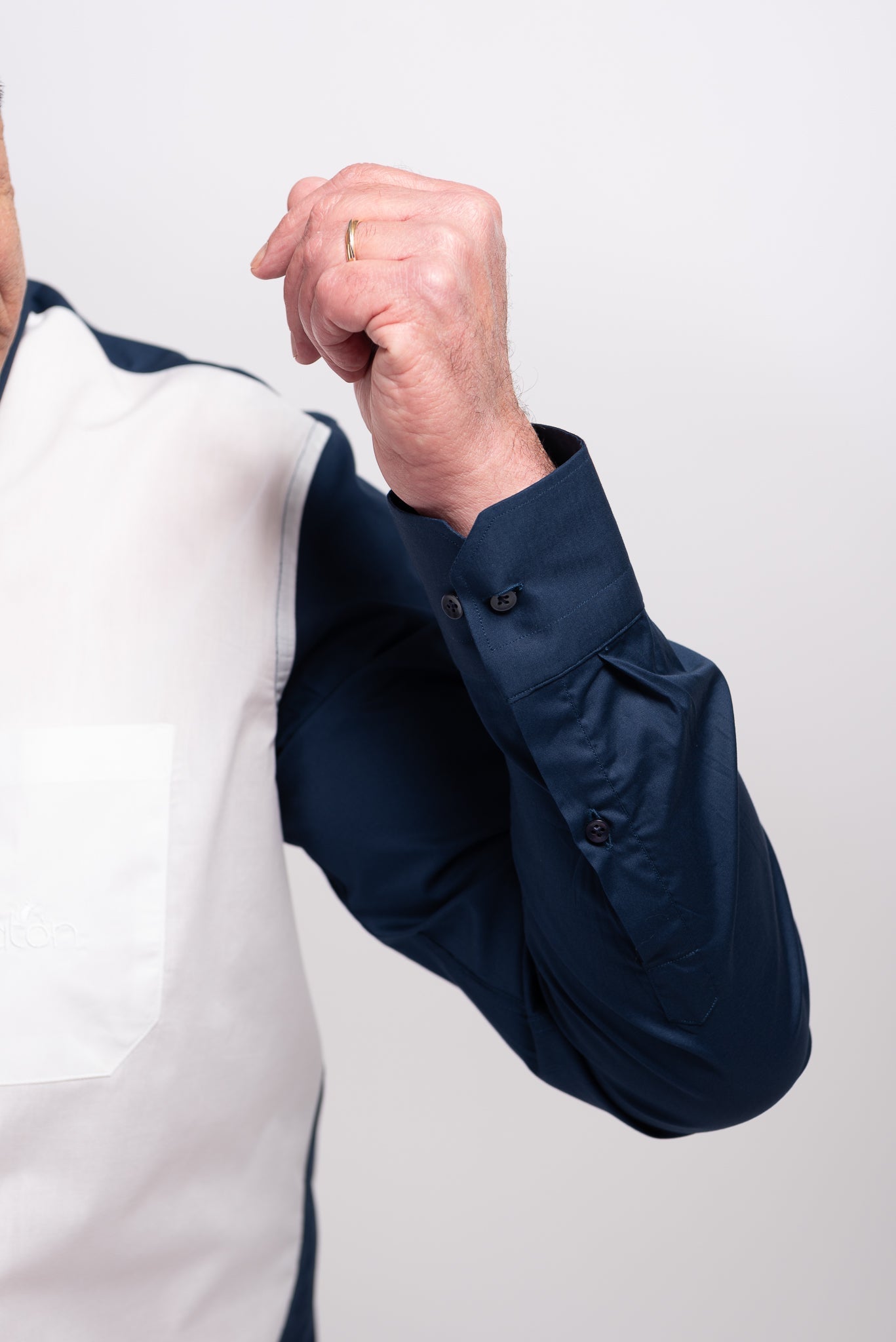 Camicia Bicolor Azzurro RatòN (con taschino)