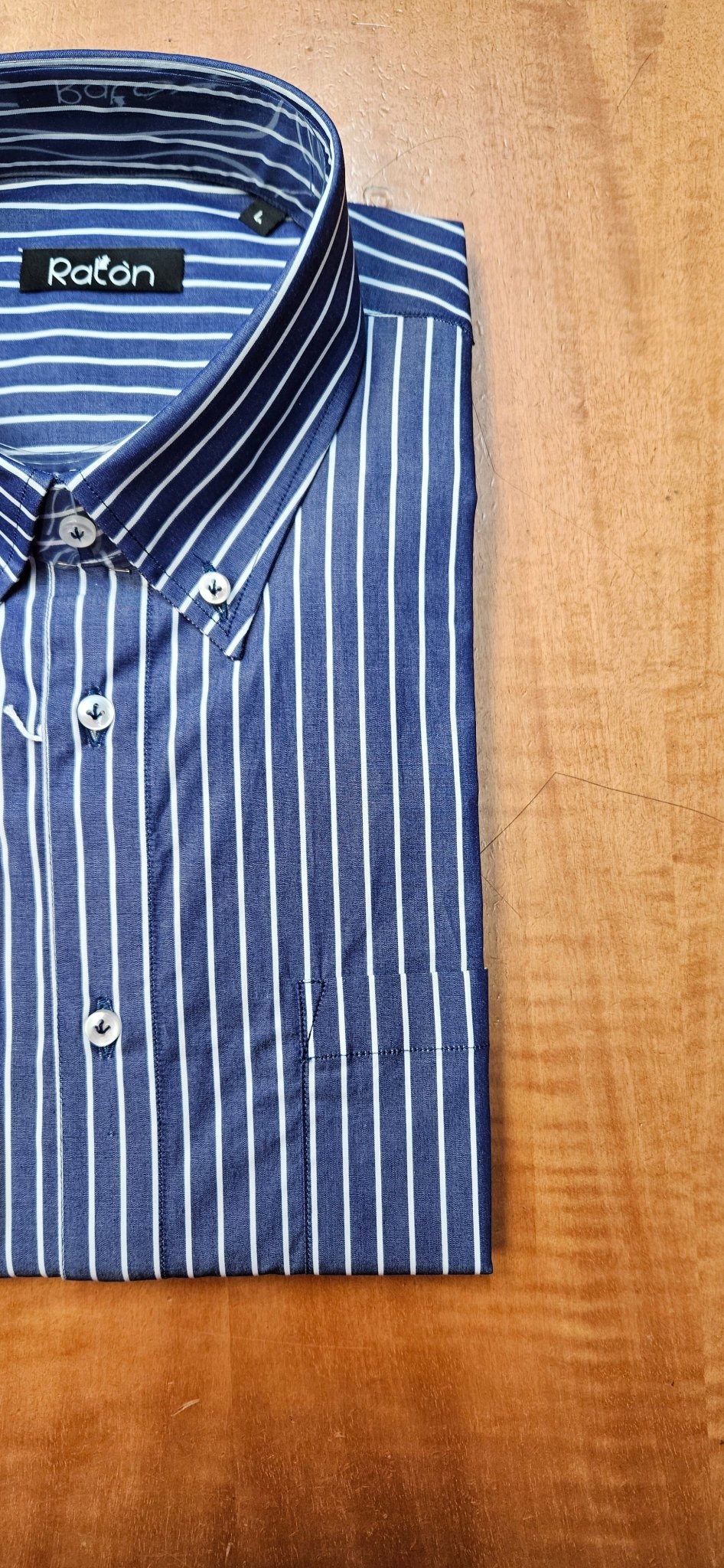 Camicia Blu Rigato RatòN (Con taschino) - RatòN