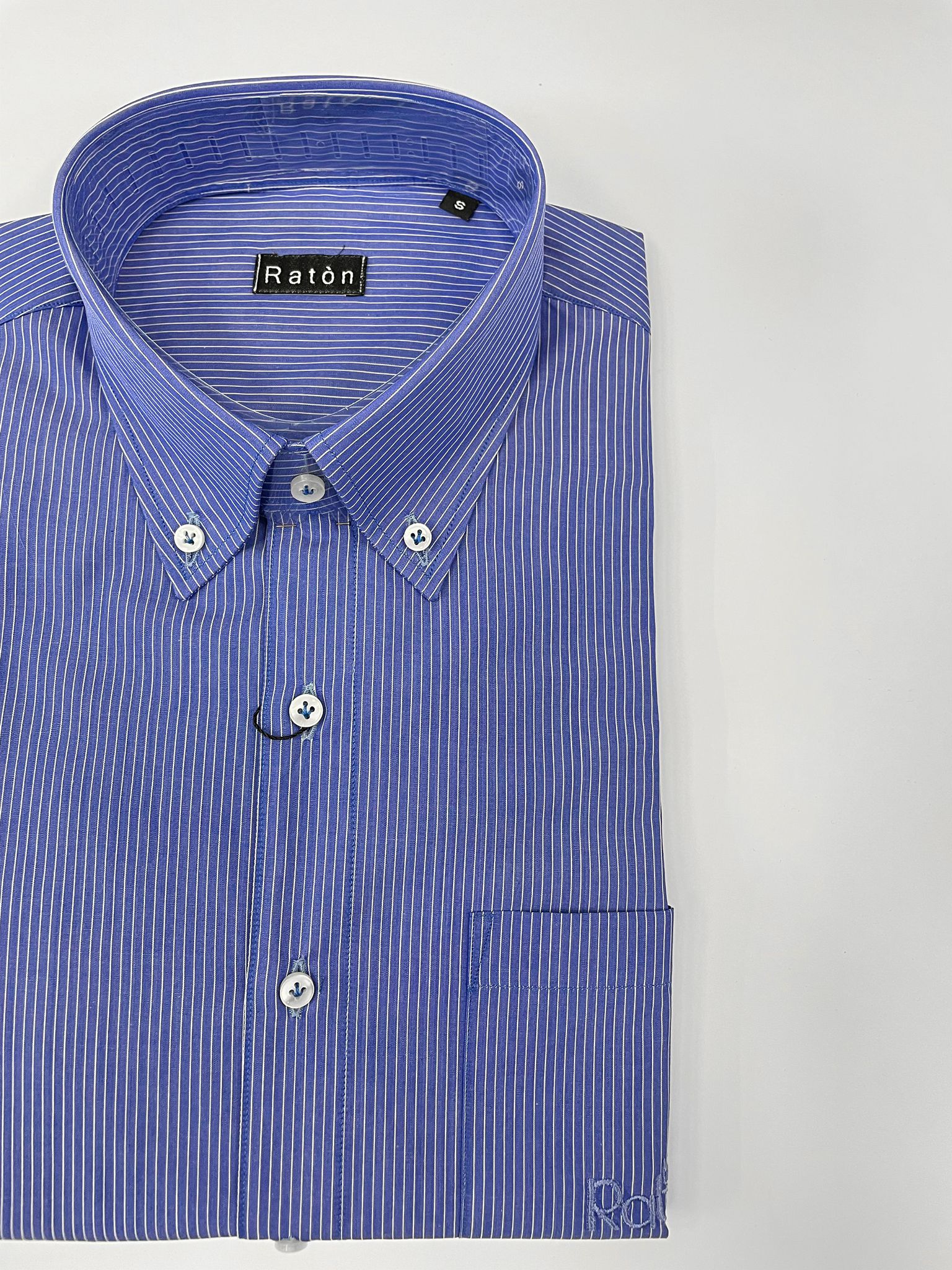 Camicia Riga Azzurra RatòN (con taschino) - RatòN