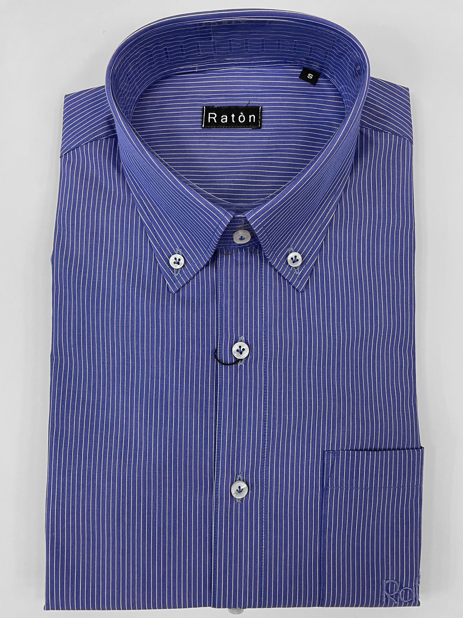 Camicia Riga Azzurra RatòN (con taschino) - RatòN